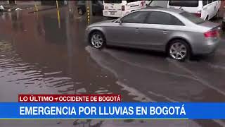 Granizada y fuertes lluvias causan inundaciones en varios sectores de Bogotá