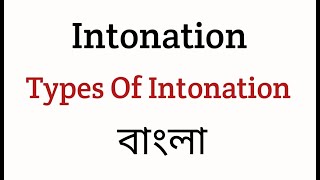 Intonation in English