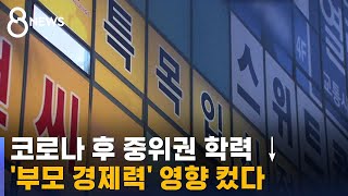 중위권 줄고 사교육비 늘었다…\