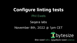 nf-core/bytesize: Configure lint tests