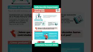 Contrato Docente 2025 - información importante #contratodocente