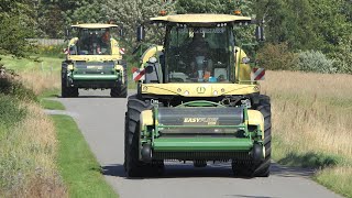 Krone Big X 680 forage harvesters chopping grass | Grass Season 2020 | Danish Agriculture