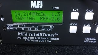 MFJ-929 Antenna Tuner - Unboxing and Setup - Mobile HF HAM Radio