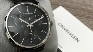 Calvin Klein Posh Chronograph Quartz Black Dial Men's Watch K8Q371C1 (Unboxing) @UnboxWatches