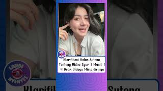 Klarifikasi Bulan Sutena Tentang Video Syur 1 Menit 14 Detik Diduga Mirip dirinya