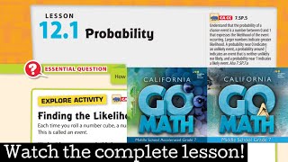 Lesson 12.1 Probability