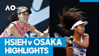 Su-Wei Hsieh vs Naomi Osaka Match Highlights (QF) | Australian Open 2021