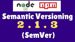 Semantic Versioning (SemVer) | NPM | Package | Node |
