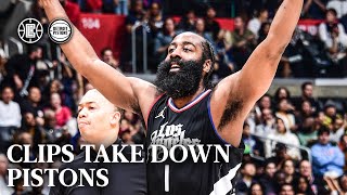 Clippers Take Down Pistons Highlights | LA Clippers
