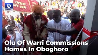 Warri North Housing Projects: Olu Of Warri Commissions Homes In Oboghoro