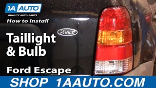 How to Replace Tail Light 01-07 Ford Escape