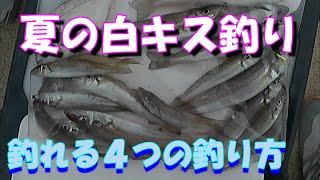 キス釣り４つの釣り方で爆釣