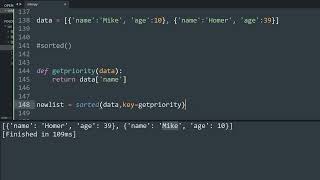 Using value to sort a list of dictionaries in Python !