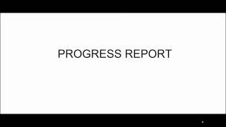 11 Progress Report