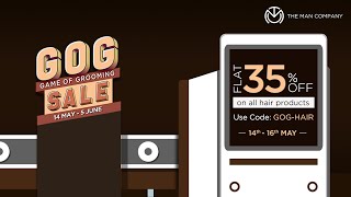 The Man Company GOG Sale: Flat 35% off on Hair Essentials!