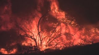 Large California wildfires force thousands to evacuate