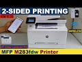 HP Color LaserJet Pro MFP M283fdw 2-Sided Printing.