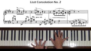 Liszt Consolation No. 2 in E Major Piano Tutorial