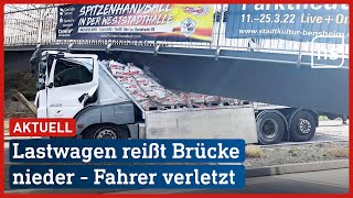 Fußgängerbrücke in Bensheim nach Lkw-Unfall eingestürzt | hessenschau