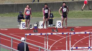 2019 大館市民陸上 一般男子 110mH 決勝