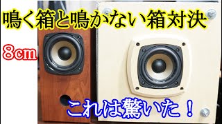 オーディオ　Audio  わざとスピーカーの箱を鳴らして音作りしているメーカーも有ります。只、鳴かない箱で内部の定在波も抑えた箱の場合如何なる音が出るのか興味が有ります。