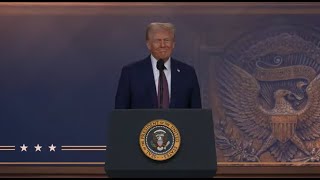 トランプ大統領　ダボス会議スピーチを　朗読します