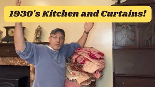 1930's Curtains and Kitchen Cabinet Review!