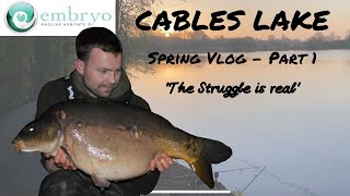 CABLES LAKE - PART 1 || EMBRYO ANGLING || SPRING CARP FISHING 2023