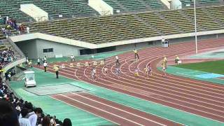 2012年度　兵庫高校総体陸上　女子100m決勝