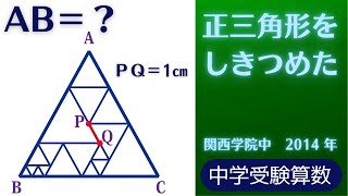 【中学受験算数】平面図形・相似な図形で敷き詰める【最難関クラス】