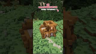How to Build a Spruce Rustic House in Minecraft