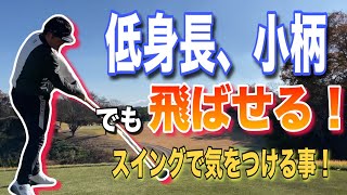 【飛距離アップ編】低身長や小柄な人でも飛ばせるようになる秘訣！これを気をつけないと飛びません。【レッスン】