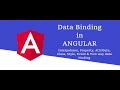 Angular data binding, Angular Tutorial #3