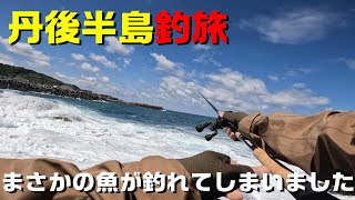 【丹後半島で釣り】久々に丹後の海に旅に出掛けてみたらまさかの魚が釣れたよ！【車中泊釣旅】