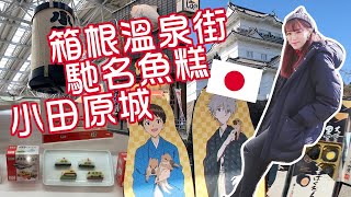 Japan Vlog 東京近郊好去處？箱根+小田原一日遊（溫泉街手信推介、馳名鈴廣魚糕本店、小田原城觀光）Trip to Hakone \u0026 Odawara English Subtitiles