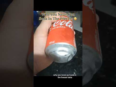 Does putting soda in the freezer make it flat?