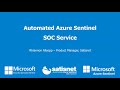 Satisnet's Automated Azure Sentinel SOC Service