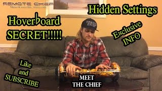 HOVERBOARD SECRET - UNKNOWN HOVERBOARD SETTING AND HOW TO ACCESS IT