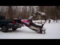 snowmobile lift system the very simple homemade way