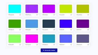 Create a Random Color Palette Generator in HTML CSS & Javascript | Code With Harsh
