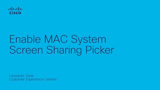 Enable system screen sharing picker for Webex App