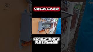 Multi Electric Meter base installation #viralvideo #electrical #fypシ゚viral #industrialelectric
