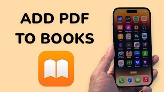 How To Add PDF To Apple Books App?
