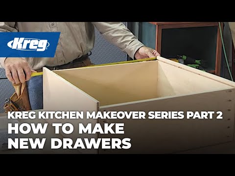 Kreg Kitchen Makeover Series Part 2: How To Make New Drawers Kreg Kitchen Makeover Series Part 2: How To Make New Drawers