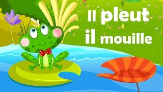 Il pleut il mouille - Comptine avec gestes pour enfants et bébés (avec les paroles)