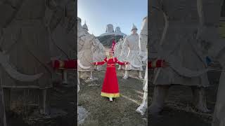 Statue of Genghis and Kublai Khan on Kagan/Khan Mountain, Tongliao, Inner Mongolia, China #travel