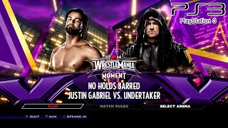 WWE 2K14 PS3 - Justin Gabriel VS Undertaker - Defeat The Streak [2K][mClassic]