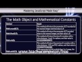 JavaScript Training Tutorial Mathemtatical Methods