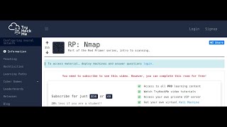 TryHackMe - NMAP | rpnamp | Basic NMAP practice | NMAP Training