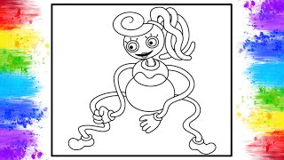 Mommy Long Legs Coloring Pages | Poppy Playtime Coloring | Cartoon - On & On (feat. Daniel Levi)